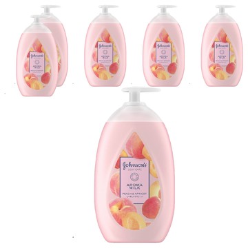 Johnson's 嬌生 美體乳液 蜜桃水感  500ml  6瓶