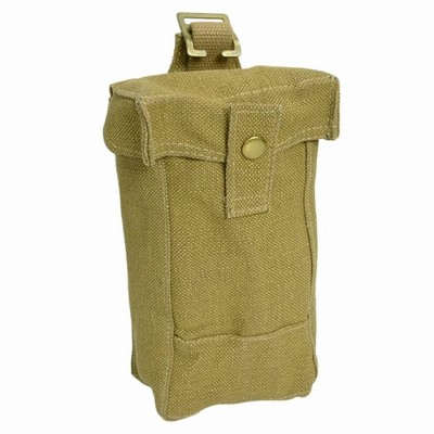 第二次大戦中　実物　U.S. 1944年製 3ポケットポーチ ベーシックポーチ P37装備 復刻品 イギリス軍 WW2 UK WWII 帆布