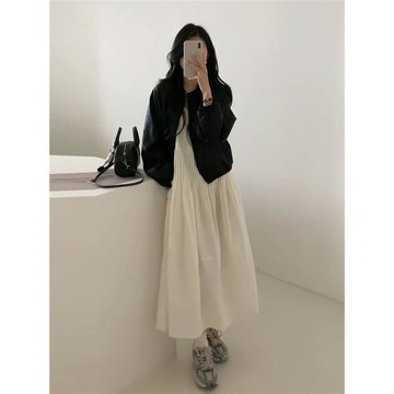 2025年春季新款韓系簡約百搭通勤純色氣質高級感皮衣夾克外套女潮