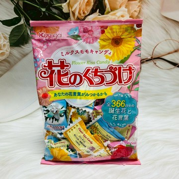 日本 Kasugai 春日井 誕生花&花言葉 花語糖 127.6g 誕生花語糖 花語糖果 硬糖