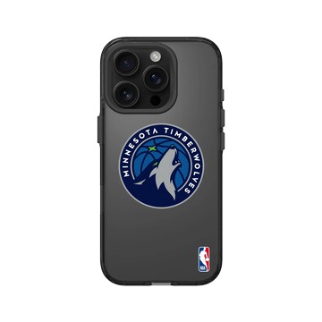 iPhone 16 Pro Clear (相機按鈕) 酷墨灰 - NBA - Logo-明尼蘇達灰狼 Minnesota Timberwolves