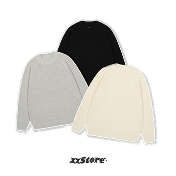 【OTIS】 「現貨」半高領毛衣 粗紋 實拍 寬鬆 OVERSIZE 落肩 嘻哈 美式 街頭 T36