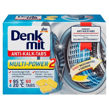 dm Denk mit 洗衣槽清潔錠 Set 60顆 保持洗衣機清潔 延長使用壽命  1盒  900g
