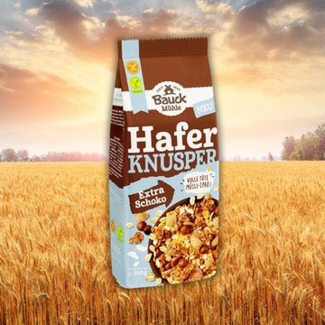 【德國BauckMühle】寶客無麩質黑巧克力燕麥脆片 (300g/包)(無蛋奶) 3包入