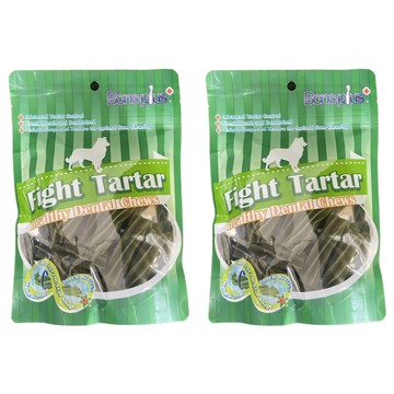 Boneplus 超效螺旋六星雙頭潔牙骨 L號 Healthy Dental Chews  100g  2包