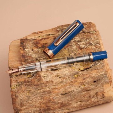 TWSBI 臺灣   ECO RG 活塞上墨鋼筆-靛藍古銅 EF/F/M/B尖