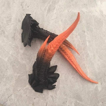 3D打印龍角,電動車前擋傾斜裝飾車裝飾道具龍角1對送納米雙面膠🔧免運
