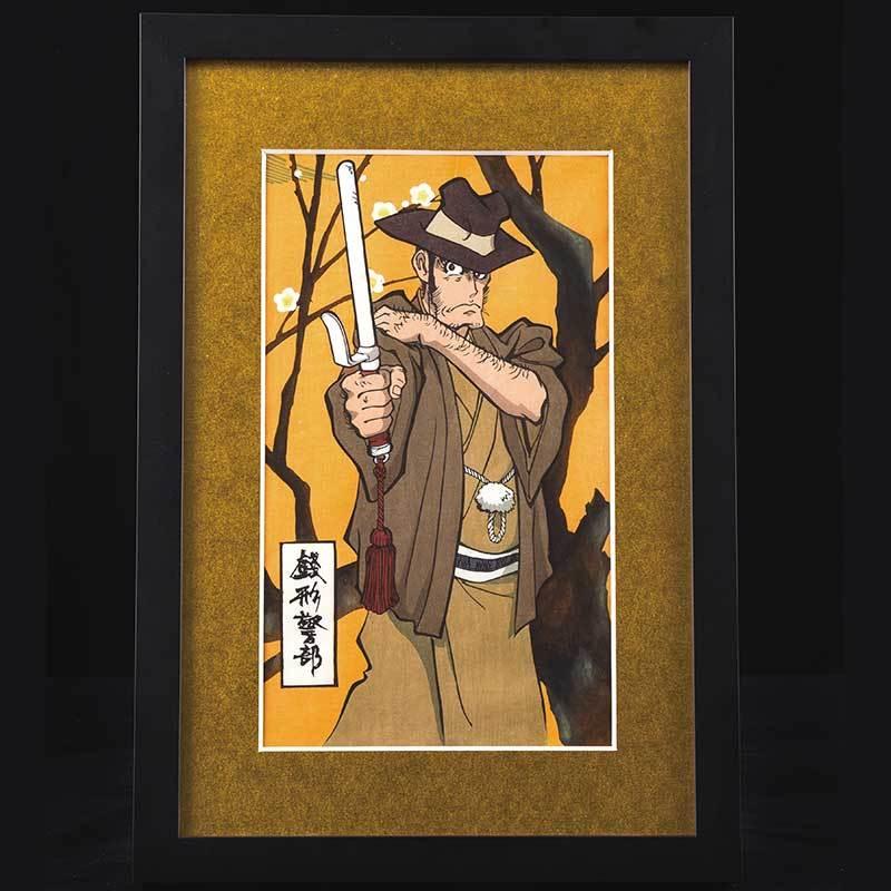 モンキー・パンチ ルパン三世 版画　限定100部 伊勢丹限定】ルパン三世 モンキー・パンチ直筆サイン＆額付