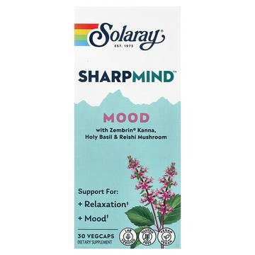 Solaray, SharpMind™ Mood，30 粒素食膠囊