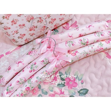 ｛現貨 附發票｝現貨速發 夢幻 生活用品 歐式 居家生活 玫瑰 法式 蝴蝶結 碎花 可愛 棉衣架