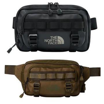 The North Face 北面 腰包 斜背包 防撕裂 壓縮帶 黑/綠【運動世界】NF0A8BK5BIA/NF0A8BK5C7E