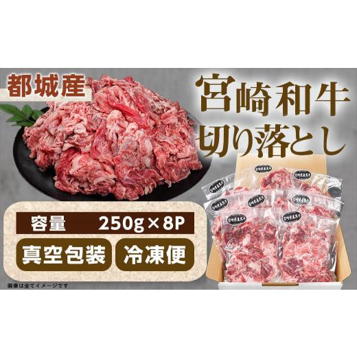 ふるさと納税 宮崎県 都城市 宮崎和牛切り落とし2kg(250g×8パック)_AC-I502_(都城市) 和牛 切り落とし モモ バラ ウデ スネ 真空 2kg 小分けパック