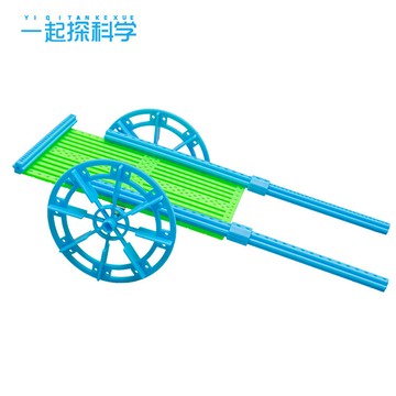 台灣出貨 科學實驗DIY 兩輪架子車模型科技小製作手工推拉車小學生科學實驗器材料包