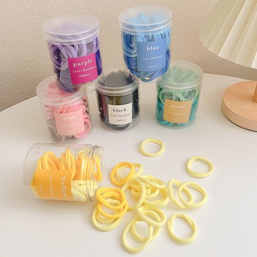 夏季糖果色發圈女高彈力彩色頭繩扎頭橡皮筋網紅簡約發繩皮套頭飾