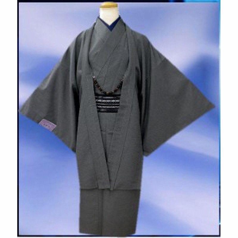 お仕立て上がりメンズ男物男性着物5点セットグレーウロコｍ ｌ ｌｌ お正月 各記念日に 通販 Lineポイント最大get Lineショッピング