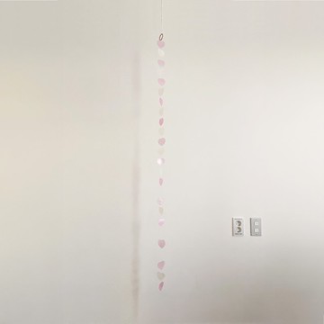 DIY套件|赫爾辛基黎明市場-粉紅色、O.白心|貝殼風鈴手機|#0-468