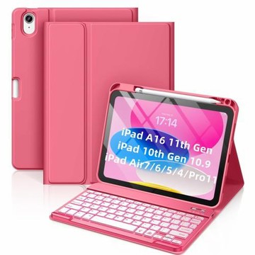 適用iPad11 A16平板電腦保護套10代air11藍牙鍵盤pro11上筆槽皮套
