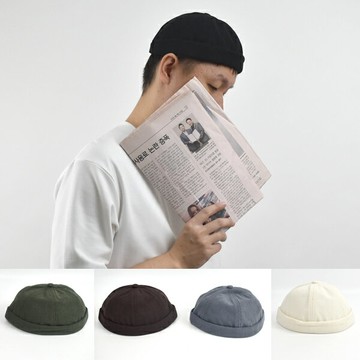 水兵帽 素色質感燈心絨瓜皮帽【NHE15】