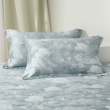 (無被套)天絲™60支100%萊賽爾纖維 / 三件式床包枕套組 / 水墨漫花