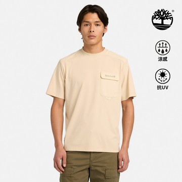 Timberland 男款米色Timberchill短袖T恤|A2R8HY94
