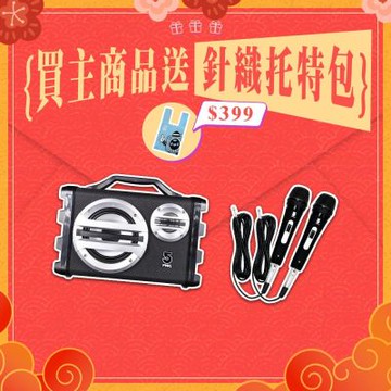 【ifive】戶外手提卡拉OK音響SK055-有線麥克風組合