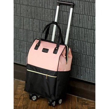 短途萬向輪女防水超輕兩用拉桿包
