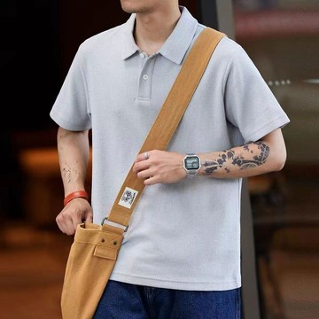 🔥免運 台灣現貨🔥男生Polo衫 夏季韓版短袖上衣 男素色情侶款保羅衫 經典款短袖有領T恤衫 男生衣著 純色短T