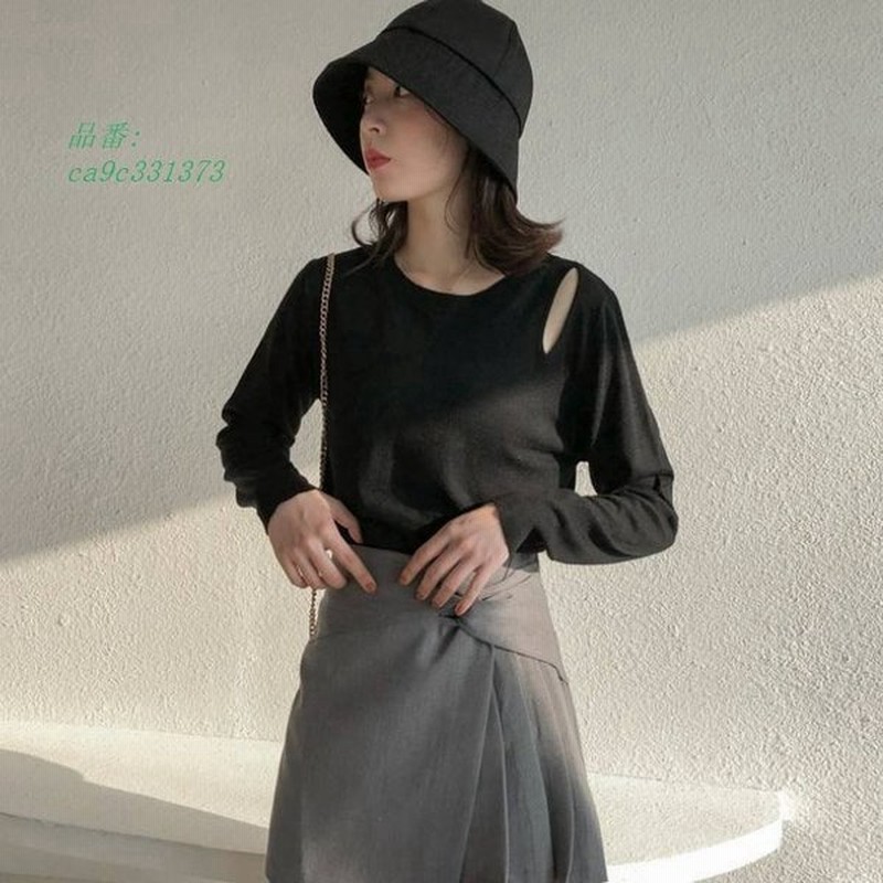 肌見せニット ニット セーター レディース ワンショルダー ワンショル 肩見せ 大人カジュアル シンプル カジュア レディースファッション 着回し 無地 トップス 通販 Lineポイント最大get Lineショッピング