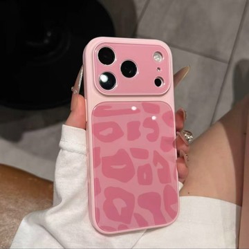 【秒變17Pro】夏日多巴胺 豹紋大視窗 防摔殼 用於iPhone17 i16 手機殼 i15 i14 i13 耐摔防震