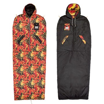 【THE CRAIG KELLY COLLECTION】CK WASH X POLER 可雙面穿人形睡袋 / 印花.黑 / 限量商品 Size: M