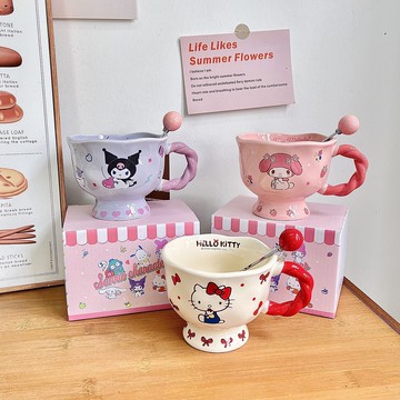 馬克杯 水杯 隨手杯 牛奶杯 馬克杯高顏值陶瓷杯子女生家用水杯生日禮物伴手禮一件起批