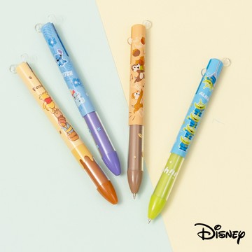迪士尼｜迪士尼雙色原子筆 米奇 米妮 奇奇蒂蒂 維尼 史迪奇 原子筆 筆 KK138