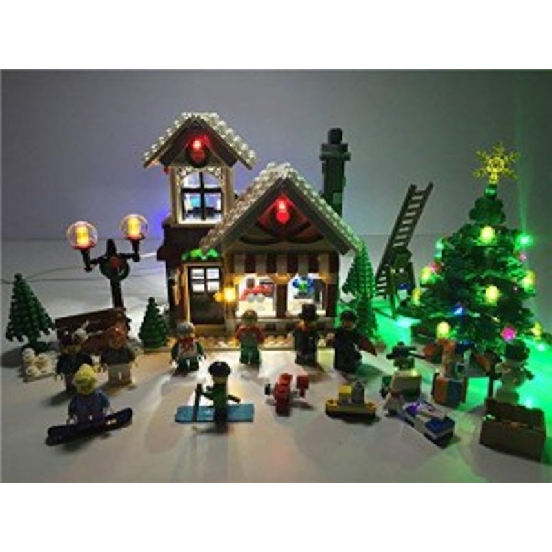 MOC LEGO レゴ クリエイター 10249 互換 冬のおもちゃ屋さんLED ライト 