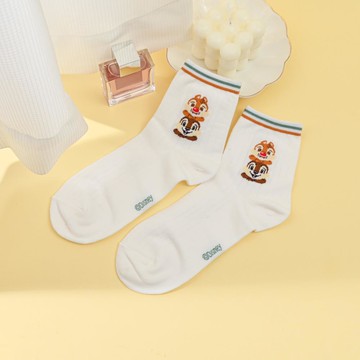 迪士尼少女襪-奇奇蒂蒂暗條22-26