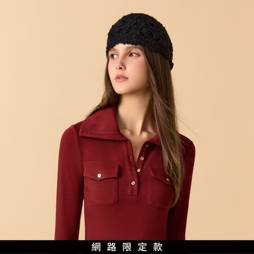 SO NICE 韓系鈎花造型毛帽