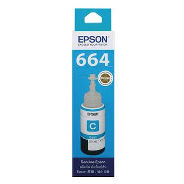 愛普生EPSON原廠補充墨水匣/T664200/藍色/70ml