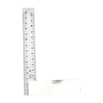 E-BASE 百駒尺業 鐵工角尺 清晰蝕刻 正面全公制 反面全英制  1個