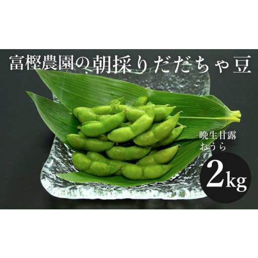 ふるさと納税 山形県 鶴岡市 富樫農園の朝採りだだちゃ豆2kg（500ｇ×4袋）晩生甘露・おうら　A03-626