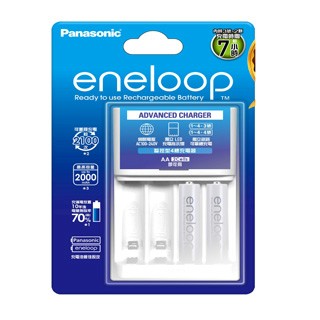 Panasonic eneloop 2000mAh鎳氫電池充電組(3號2入+智控4槽充電器)