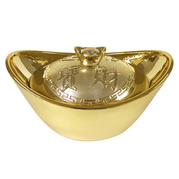 橘之屋 聚寶盒  台灣製  尺寸: 24.5*14.5*14.5公分  亮金色  1個