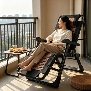 免安裝折疊躺椅坐睡兩用午休涼椅夏季午睡辦公室休閑靠背折疊椅子
