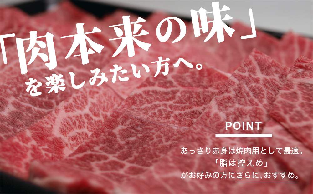 宮崎県産黒毛和牛赤身焼肉500g