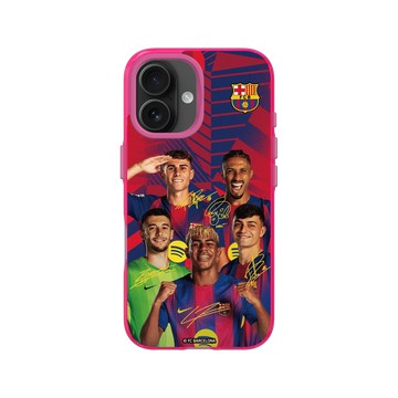 iPhone 16 Clear 粉漾桃 - FC Barcelona - Squad Energy