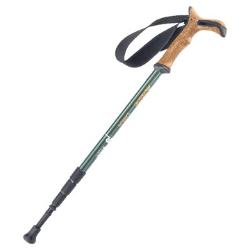 ATUNAS 歐都納 T把碳纖維四節旋轉避震登山杖 A1WSEE04N  115-115cm  變色龍藍綠  1支