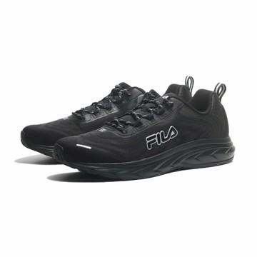FILA 慢跑鞋 全黑 經典LOGO 輕量 運動鞋 男 1J925X000