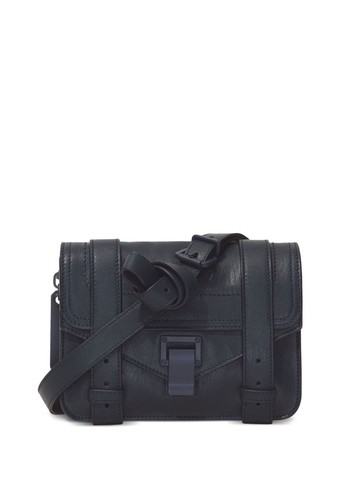 Proenza Schouler - mini PS1 leather crossbody bag - women - Cotton/Polyester/Lambskin - One Size - Blue