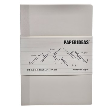 PAPERIDEAS 筆記本 抗墨紙 100g/m² 有編號頁面  1本  灰色