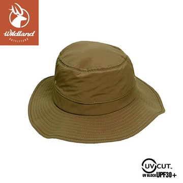 【Wildland 荒野 中性抗UV透氣網遮陽圓盤帽《沙色》】WH1051/登山/防曬帽/休閒帽/漁夫帽/遮陽帽