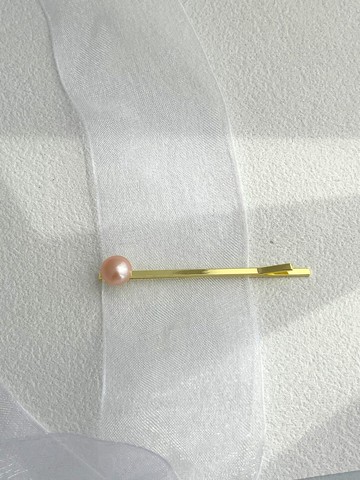 日系簡約淡水珍珠髮夾