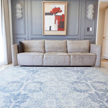 【PLAYZU】醉月星空 ∣ 歐美設計地墊 復古花紋地墊 巧拼地墊